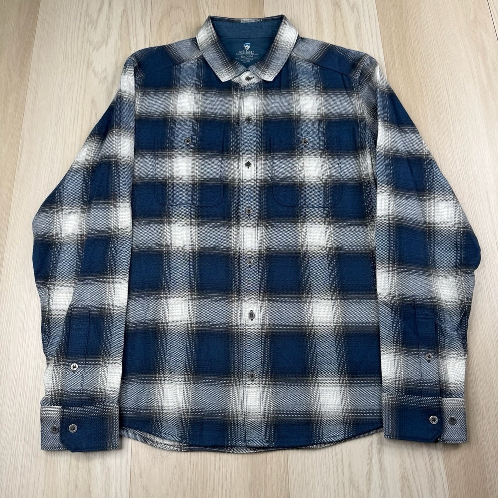 Kuhl Multicolor Plaid Flannel Long Sleeve Button Front Shirt Outdoor Mens Medium